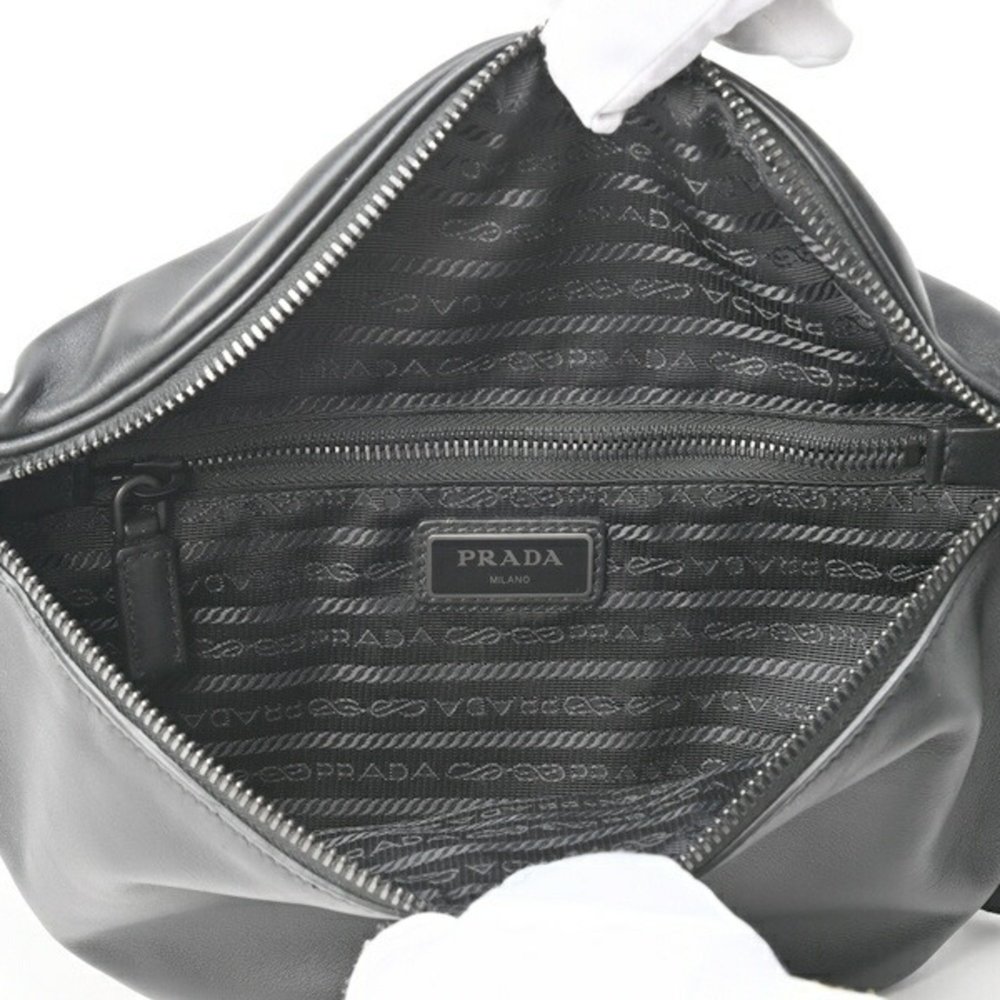 PRADA Body Bag Belt 2VL033 Leather Black S-155468 - Picture 7 of 10